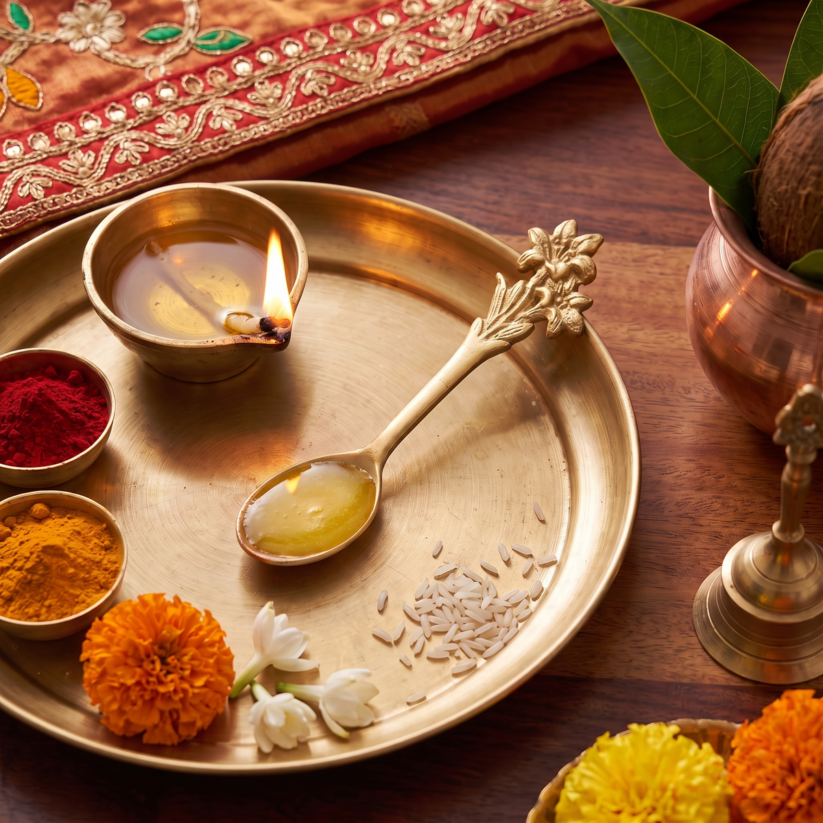 Puja thali set