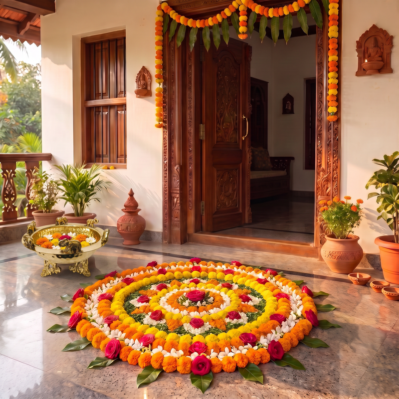 Festive Entrance decor 
