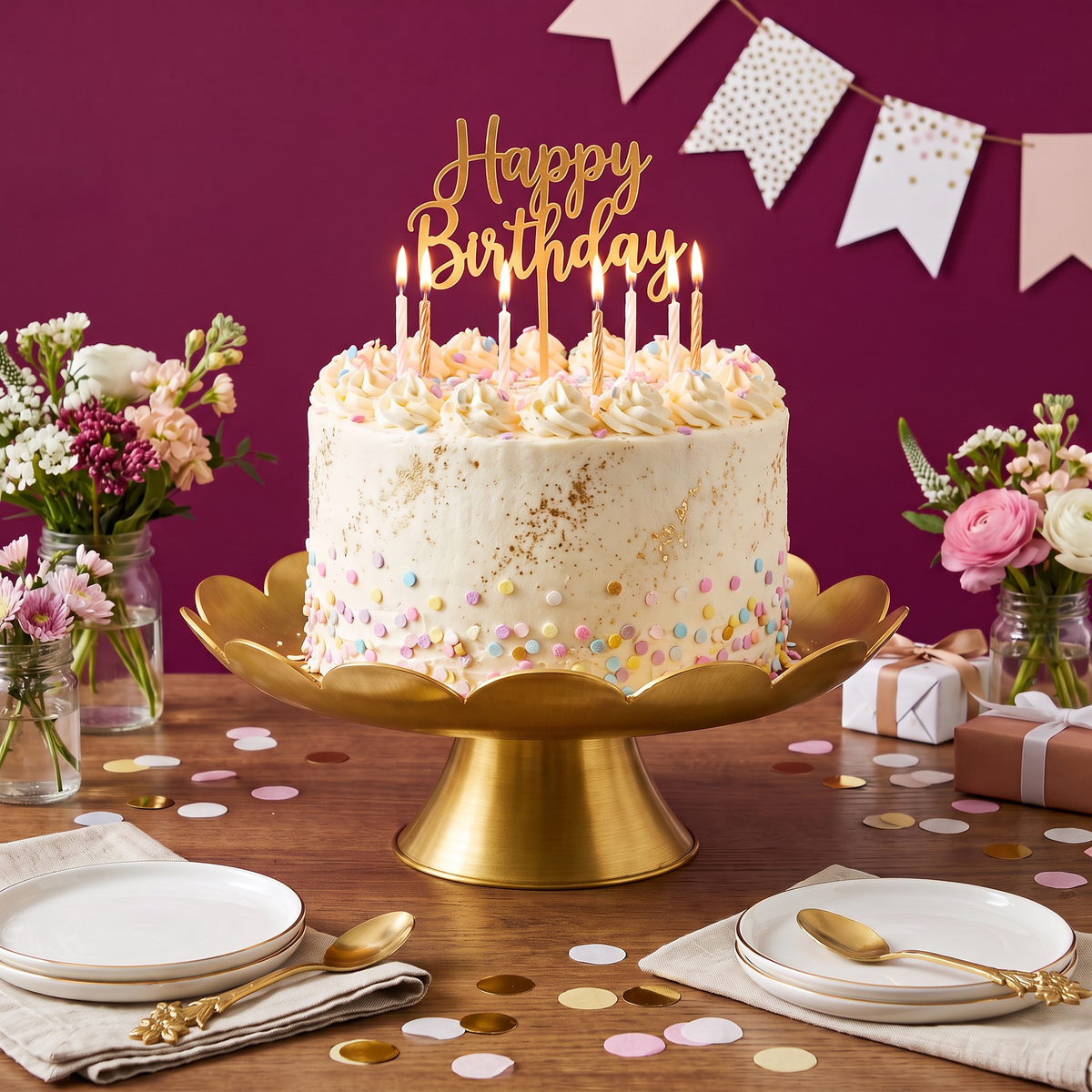 Birthday celebration setup