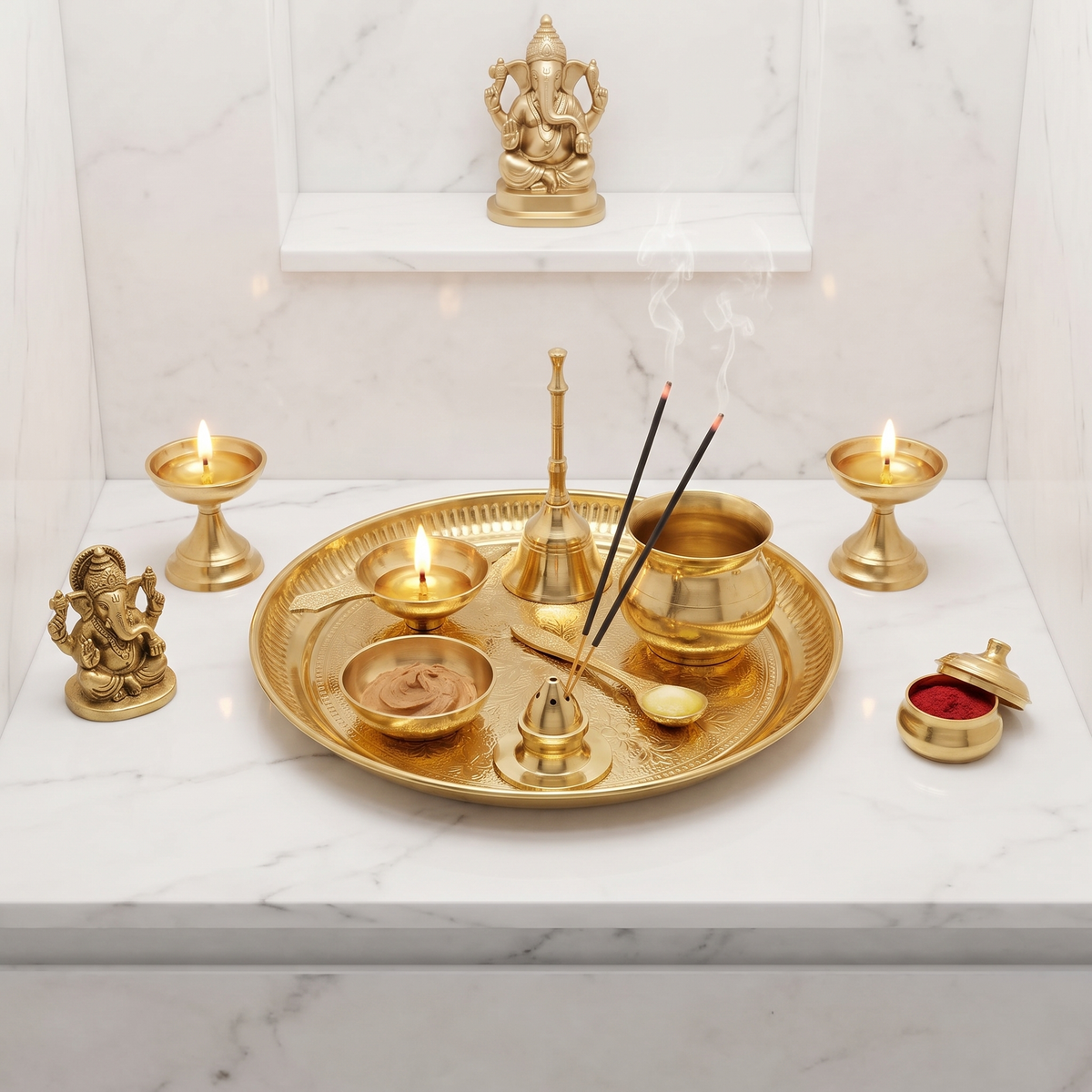 Contemporary Pooja corner