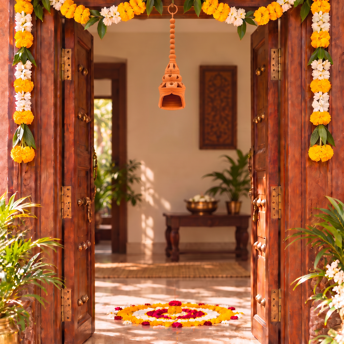 Festive Entryway setup