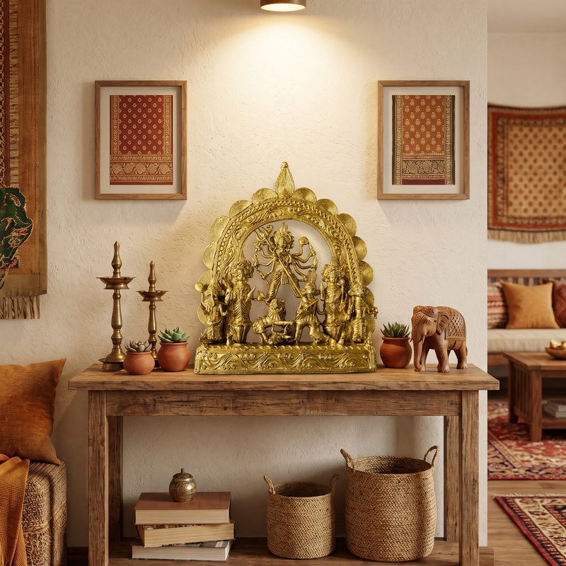 Ethnic Living room setup